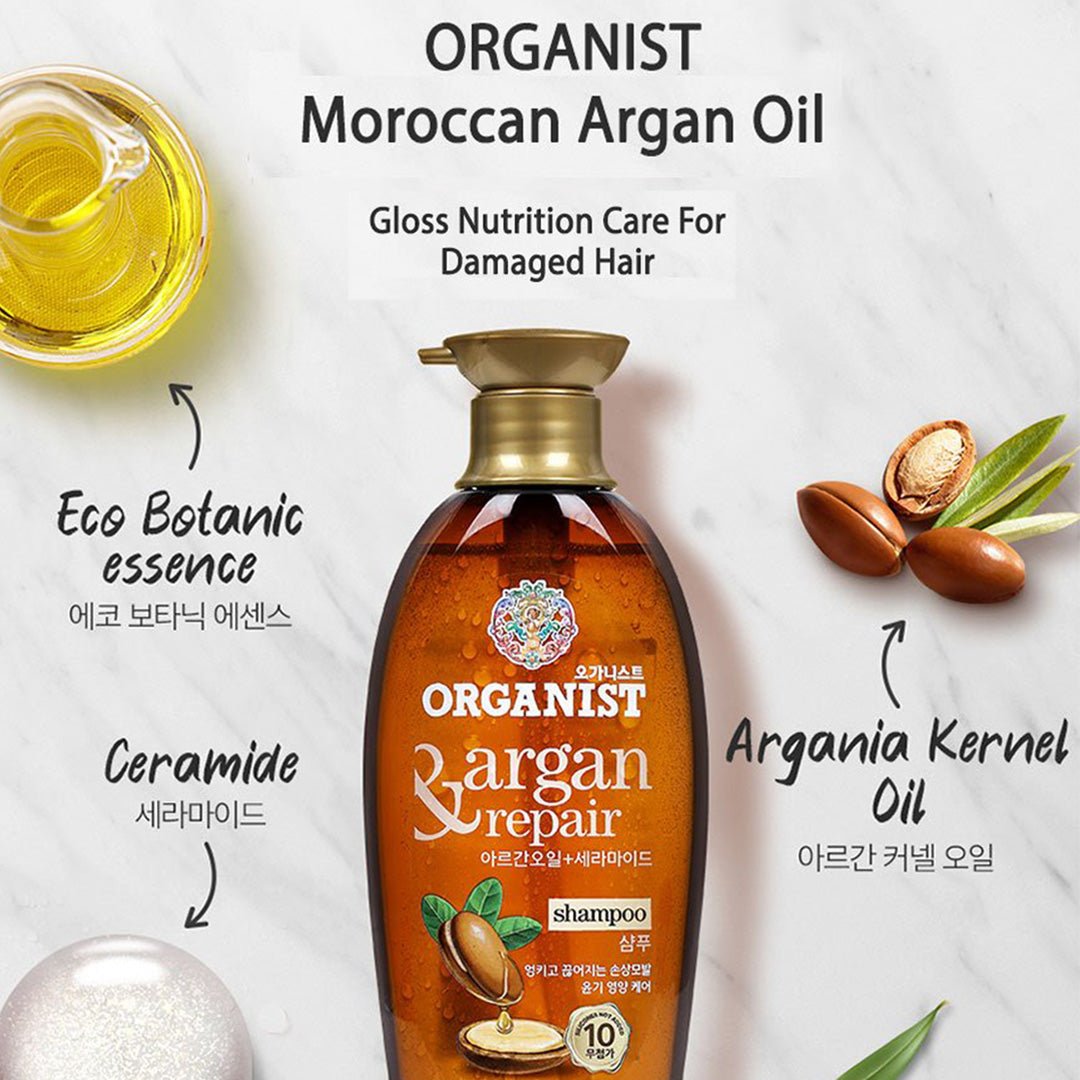 [Organist] [Bundle of 2] Natural Healing Therapy Shampoo Argan/Himalaya/Peppermint/Avocado/Cherry/Rosemary 500ml