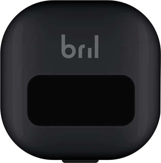 Bril UV-C Toothbrush Sanitizer, Portable Sterilizer, Cover, Holder, and Case for Any Size Toothbrush, BlackÉ