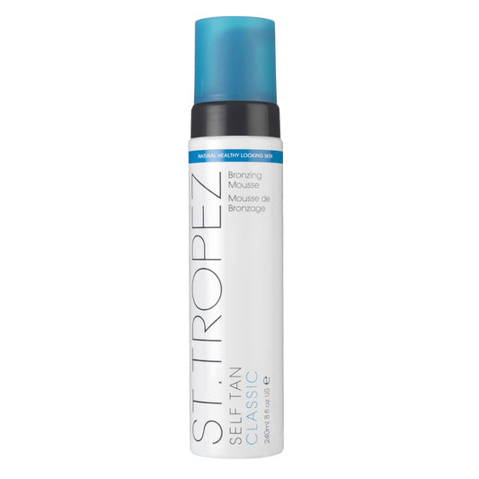 ST TROPEZ Self Tan Classic Bronzer Mousse Foam, Original Fake Tan, Streak-Free Finish, Develops in 4-8 hours, Vegan, Natural & Cruelty Free, 8 fl oz