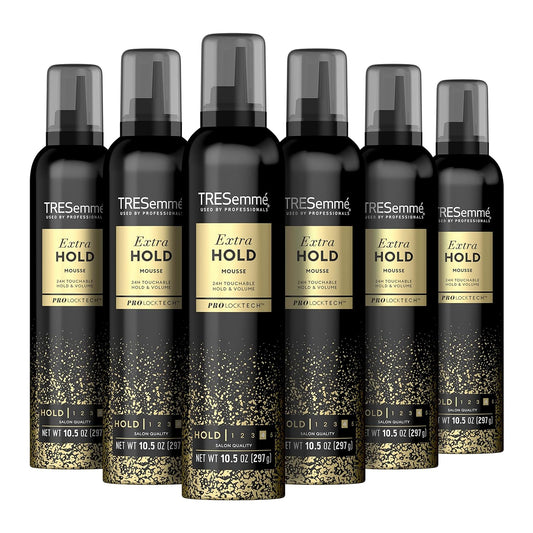 TRESemmŽ Extra Hold Volumizing Mousse Pack of 6 For All-Day Humidity Resistance 10.5 oz