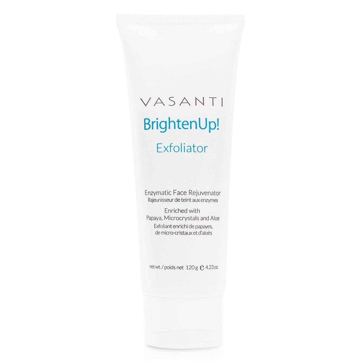 VASANTI Enzymatic Face Rejuvenator Exfoliating Face Wash Enriched with Papaya, Microcrystals, Aloe Vera - Get Healthy Glowing Skin - Original Size (120g)