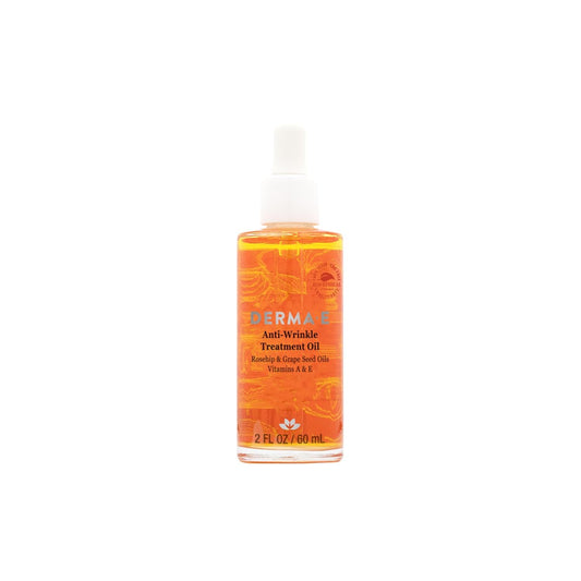 DERMA E Anti-Wrinkle Treatment Oil Ð Anti-Aging Face Oil with Vitamin A and Vitamin E Ð Fragrance Free Face and Neck Moisturizer for Youthful, Vibrant Skin, 2 oz