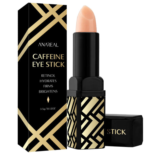 ANAREAL Eye Cream for Dark Circles and Puffiness, Caffeine Eye Cream and Retinol Eye Stick, Eye Bags Treatment for Women and Man, Eye Cream Anti Aging, Eye Wrinkle Cream, Eye Bag Remover