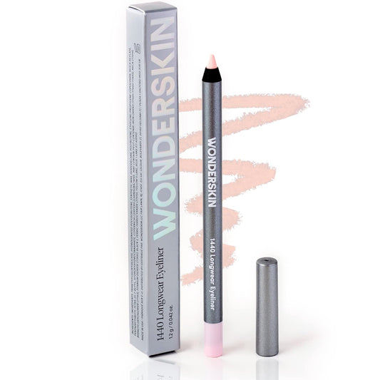Wonderskin 1440 Longwear Eyeliner for Women Waterproof Pink Eye Pencils Eye Makeup (Icing)